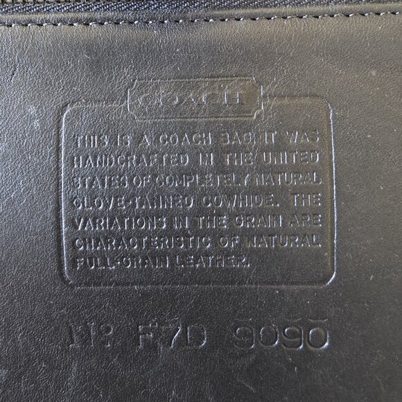 Vintage COACH LEGACY LARGE SHOPPER Black Leather Shoulder Bag Purse 9090 USA - Picture 4 of 16